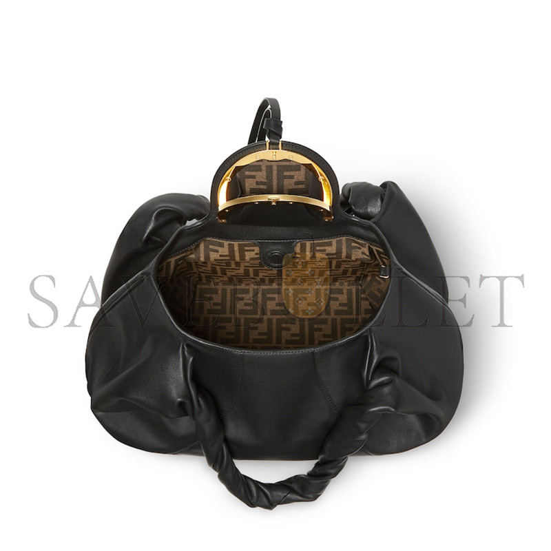 FENDI SPY BLACK LEATHER BAG 8BR839AYCTF0KUR (48*22*20cm) FENDI SPY BLACK LEATHER BAG 8BR839AYCTF0KUR (48*22*20cm)